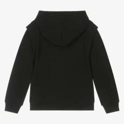 Black Cotton Hoodie