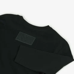 Black Cotton Jersey Top