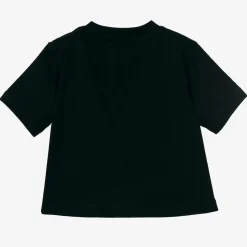 Black Cotton Logo Baby T-Shirt