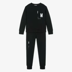 Black Cotton M Logo Tracksuit