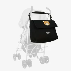 Black Cotton Teddy Bear Changing Bag (49cm)