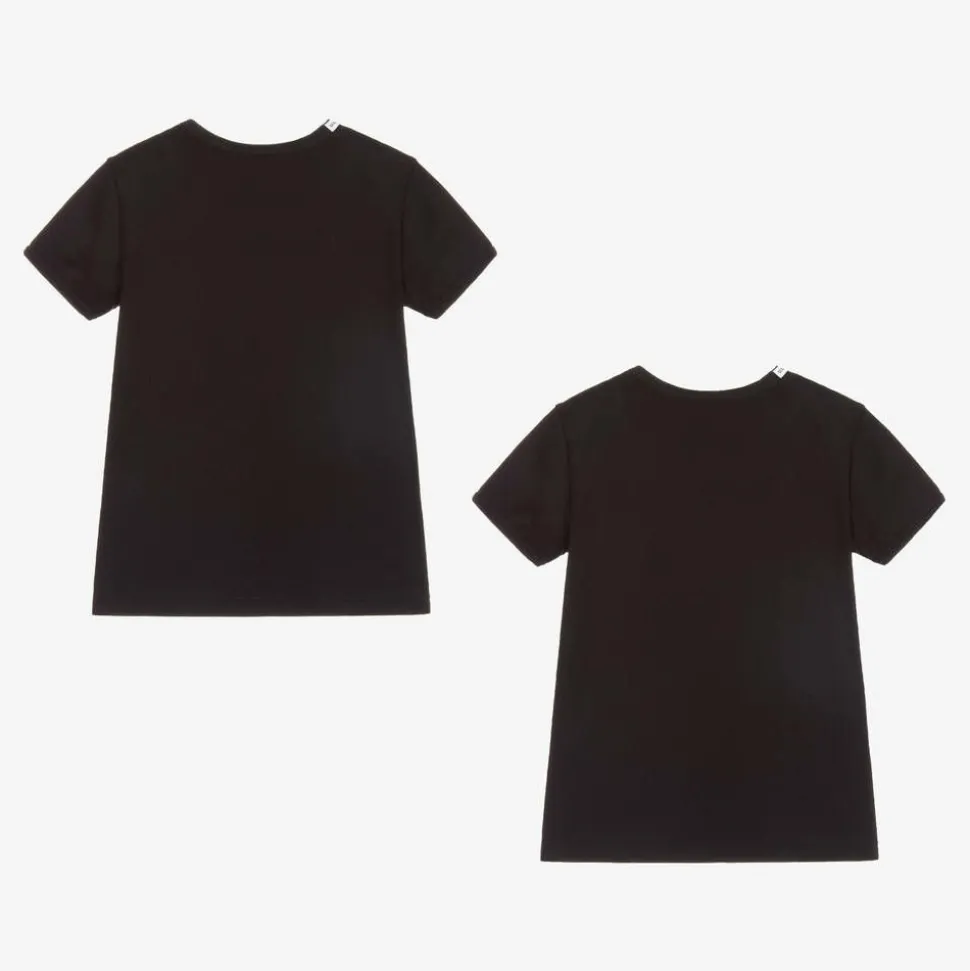 Black Cotton T-Shirts (2 Pack)