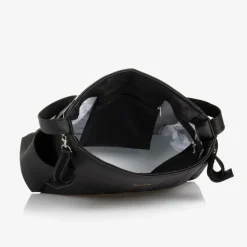 Black Faux Leather Baby Changing Bag (43cm)