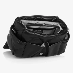 Black Faux Leather Changing Bag (34cm)