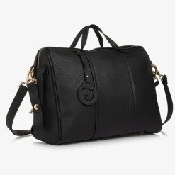 Black Faux Leather Changing Bag (38cm)