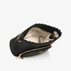 Black Faux Leather Changing Bag (38cm)