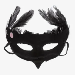 Black Feather Bird Mask