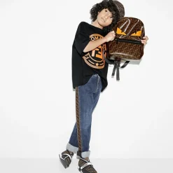 Black FF Logo Trainers