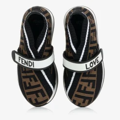 Black FF Logo Trainers
