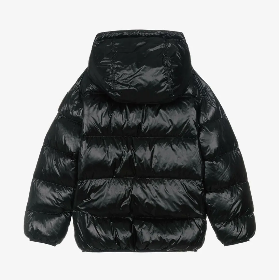 Black Hooded Down Puffer Jacket