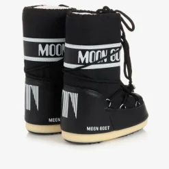 Black Icon Nylon Snow Boots