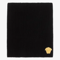 Black Knitted Wool Snood