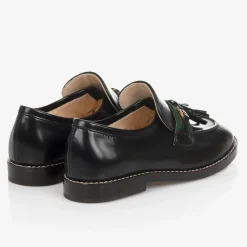 Black Leather Loafer Shoes