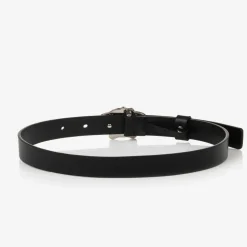 Black Leather Medusa Belt