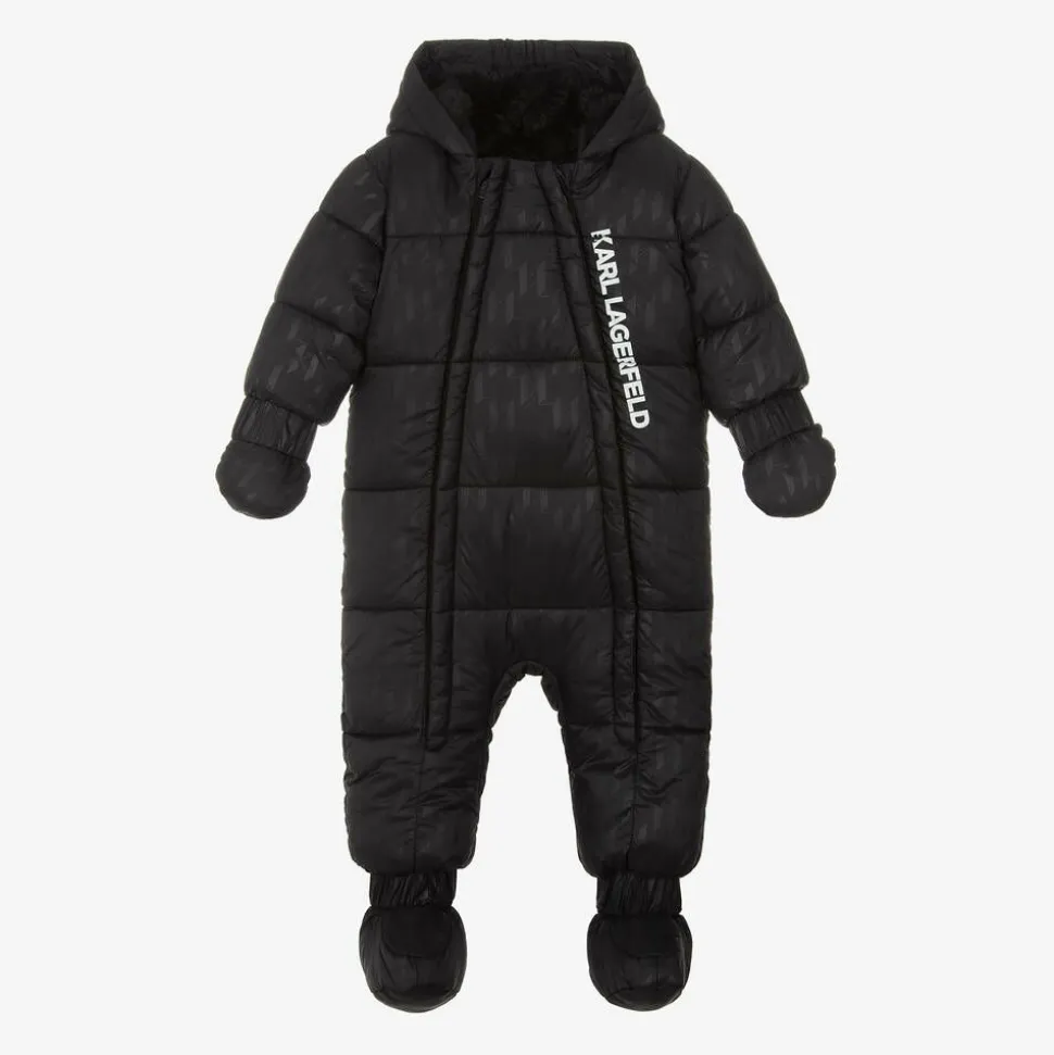 Black Monogram Snowsuit