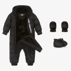 Black Monogram Snowsuit
