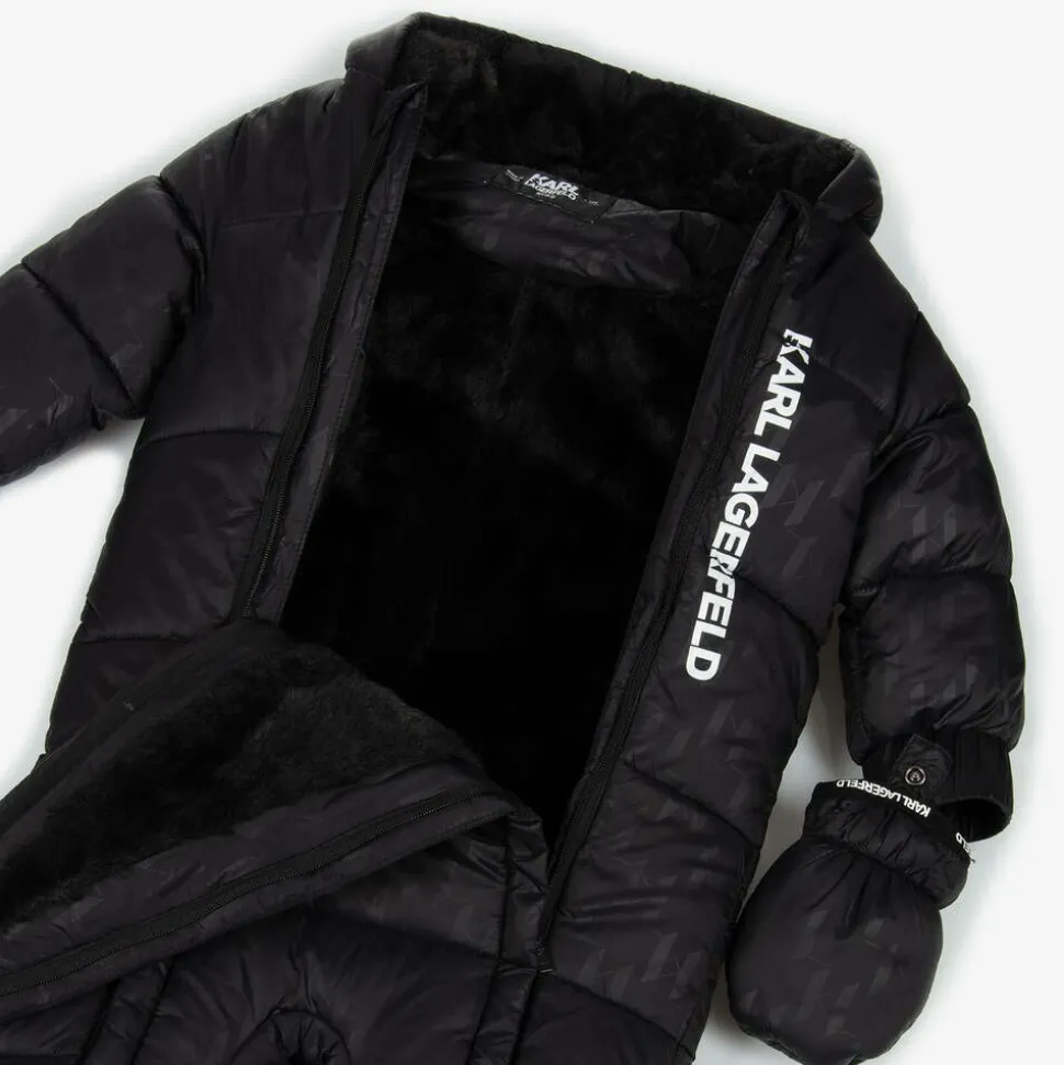 Black Monogram Snowsuit