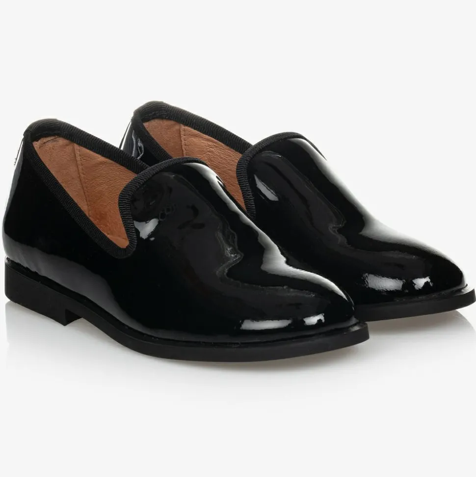 Black Patent Leather Loafers