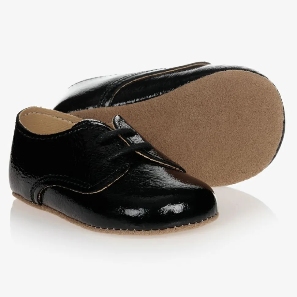 Black Patent Pre-Walker Shoes