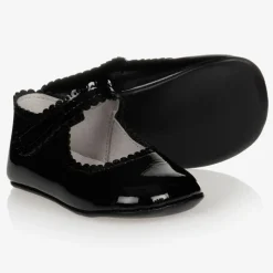 Black Patent Pre-Walker Shoes