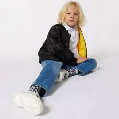 Black Satin Bomber Jacket