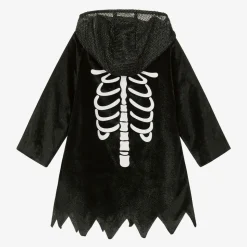 Black Skeleton Costume Cape