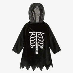 Black Skeleton Costume Cape
