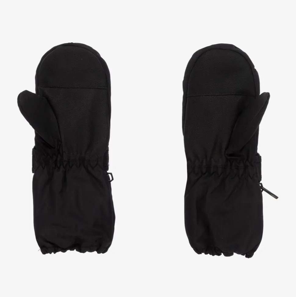 Black Ski Mittens