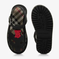 Black TB Monogram Jelly Shoes