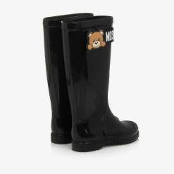 Black Teddy Bear Rain Boots