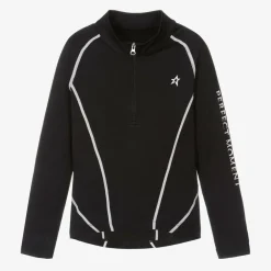 Black Thermal Base Layer Half-Zip Top