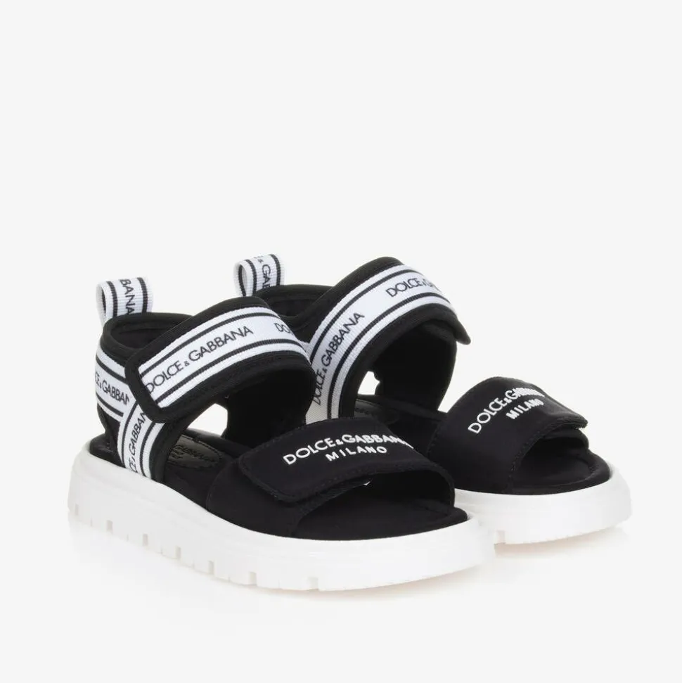 Black Velcro Sandals