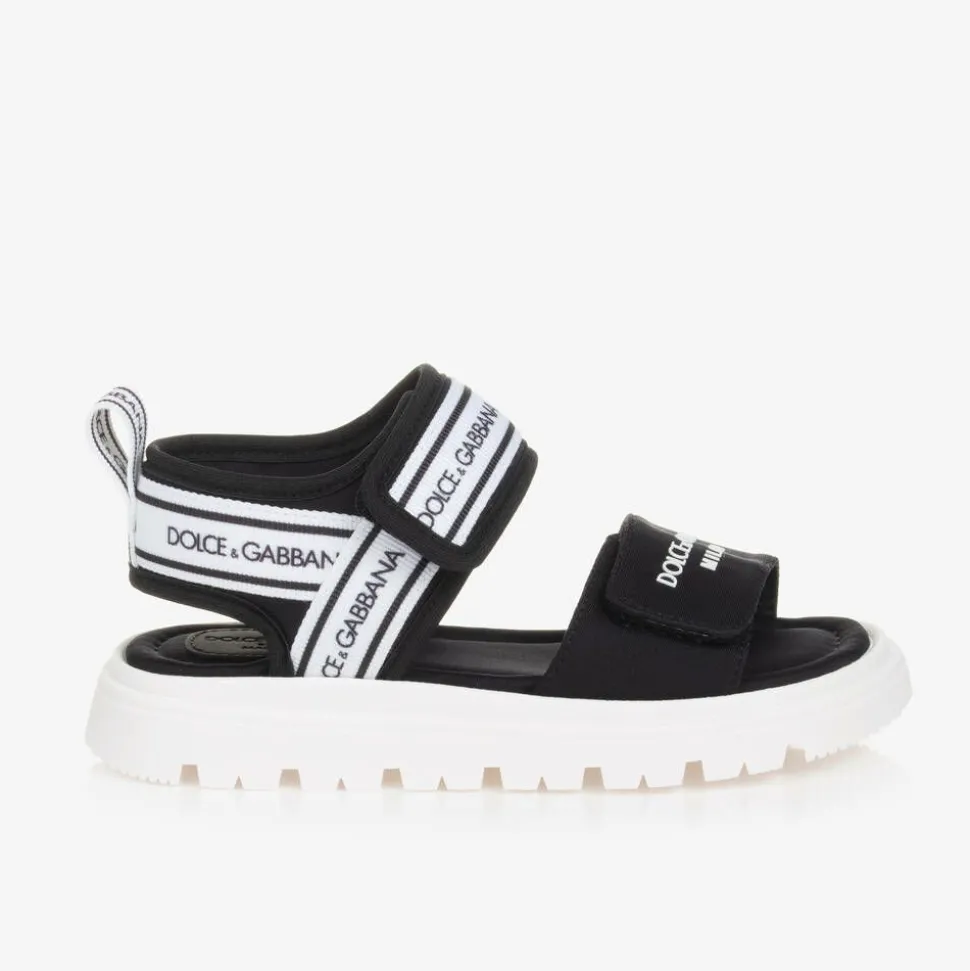 Black Velcro Sandals