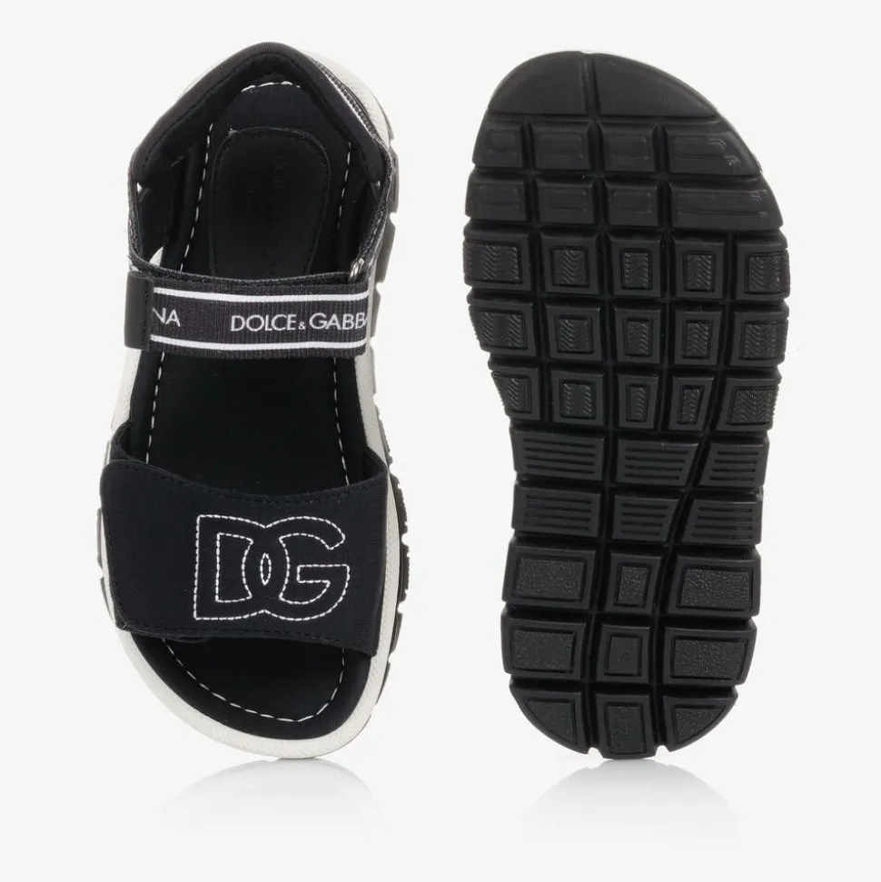 Black Velcro Sandals