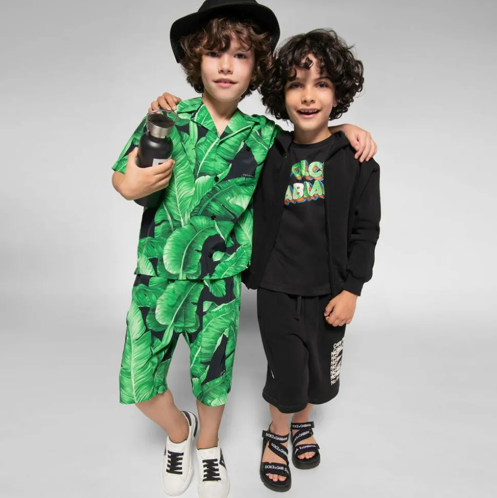 Black Velcro Strap Sandals