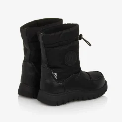 Black Waterproof Snow Boots