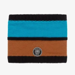 Blue & Brown Knitted Snood