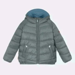 Blue & Green Reversible Puffer Jacket