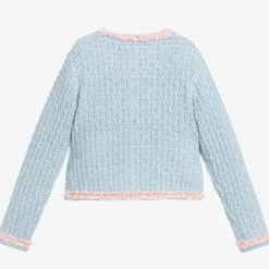 Blue & Pink Knitted Jacket