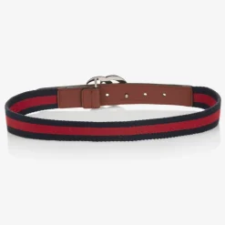 Blue & Red Web Double G Belt