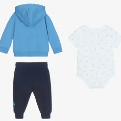 Blue & White Tracksuit Set