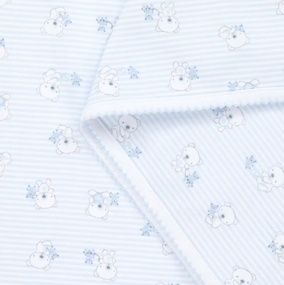 Blue Beary Best Friends Pima Cotton Blanket (73cm)