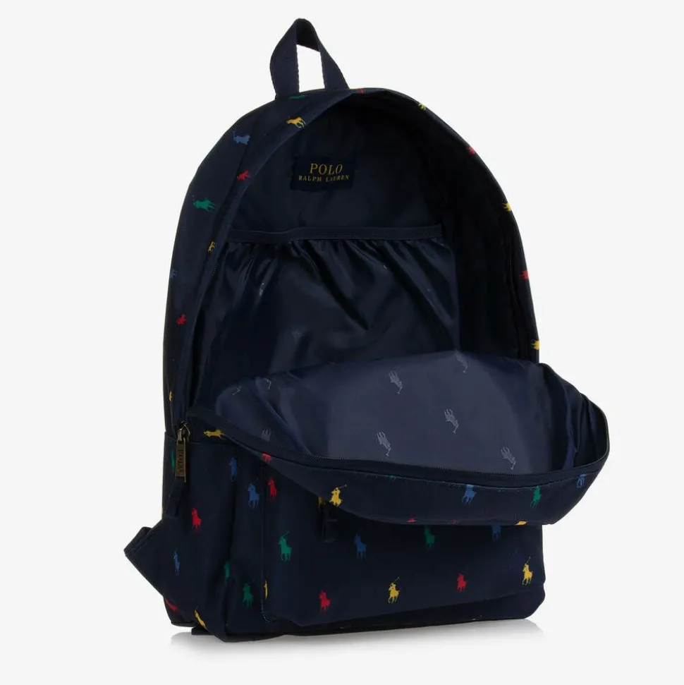 Blue Canvas Pony Backpack (44cm)