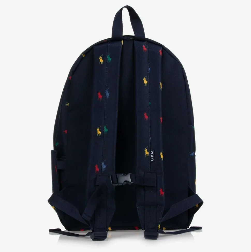 Blue Canvas Pony Backpack (44cm)