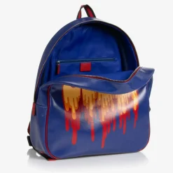 Blue Canvas Web Backpack (36cm)