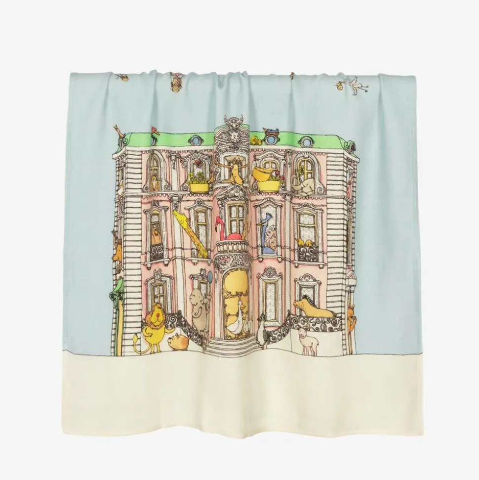 Blue Cashmere Blanket (120cm)