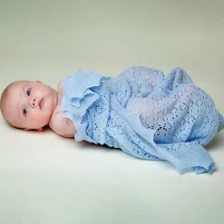 Blue Cashmere Shawl (122cm)