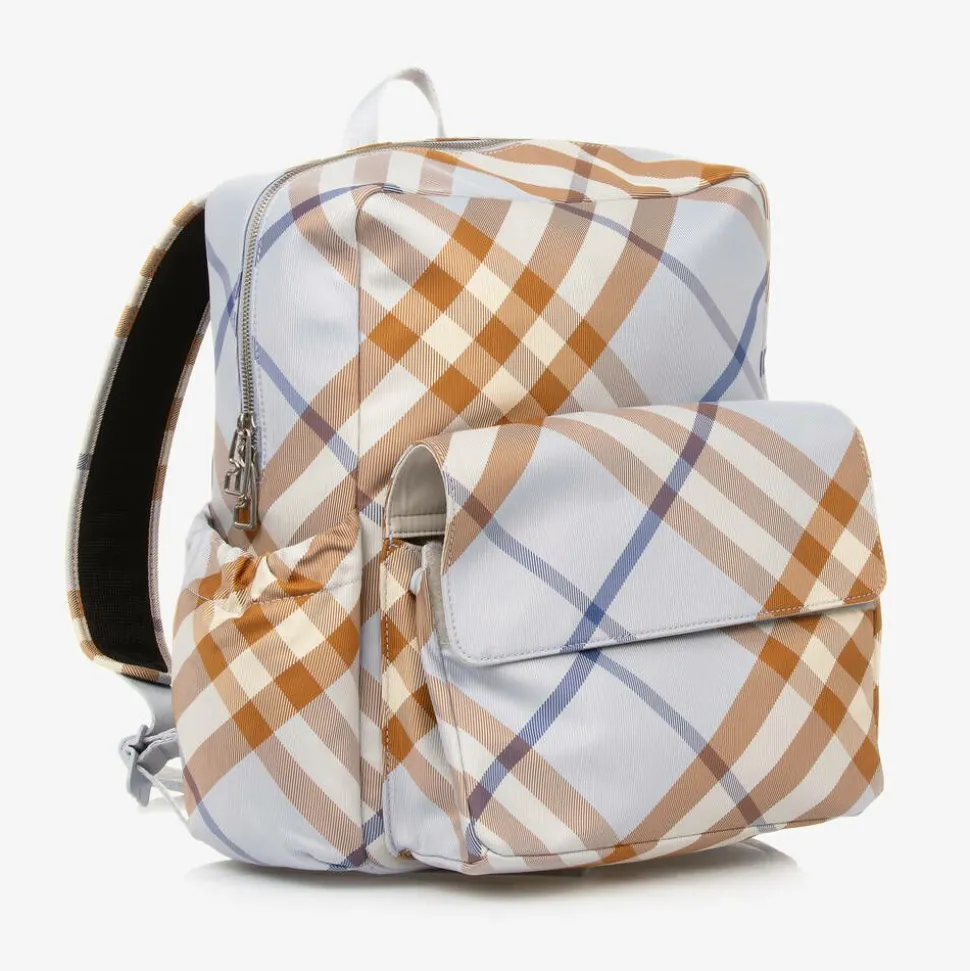 Blue Check Backpack (33cm)