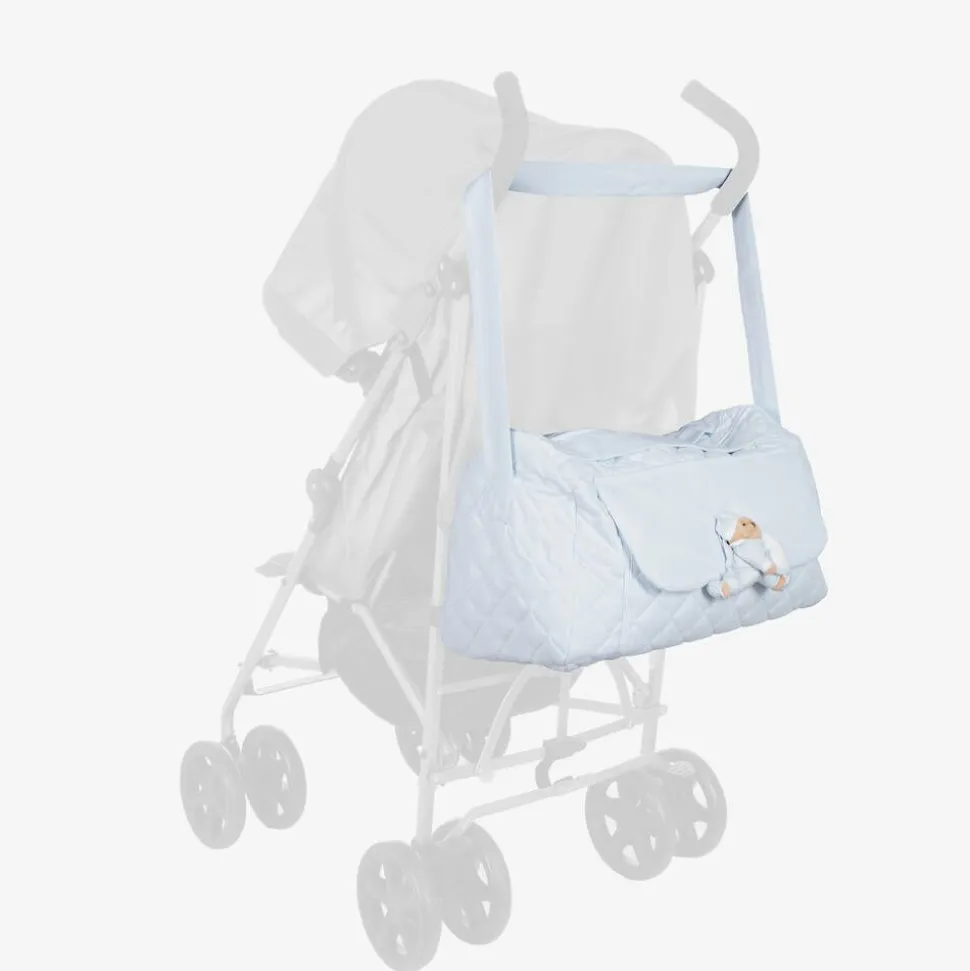 Blue Cotton Baby Changing Bag (44cm)