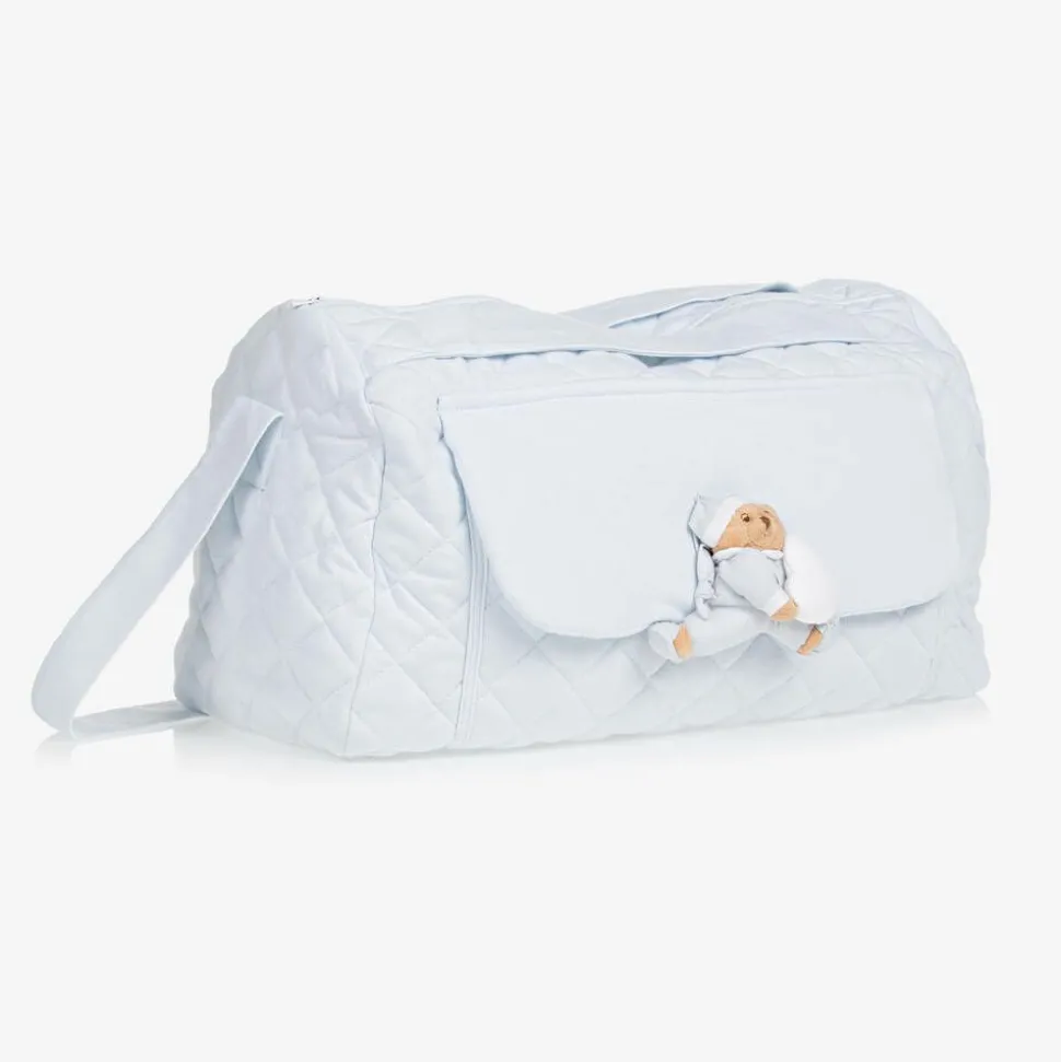 Blue Cotton Baby Changing Bag (44cm)